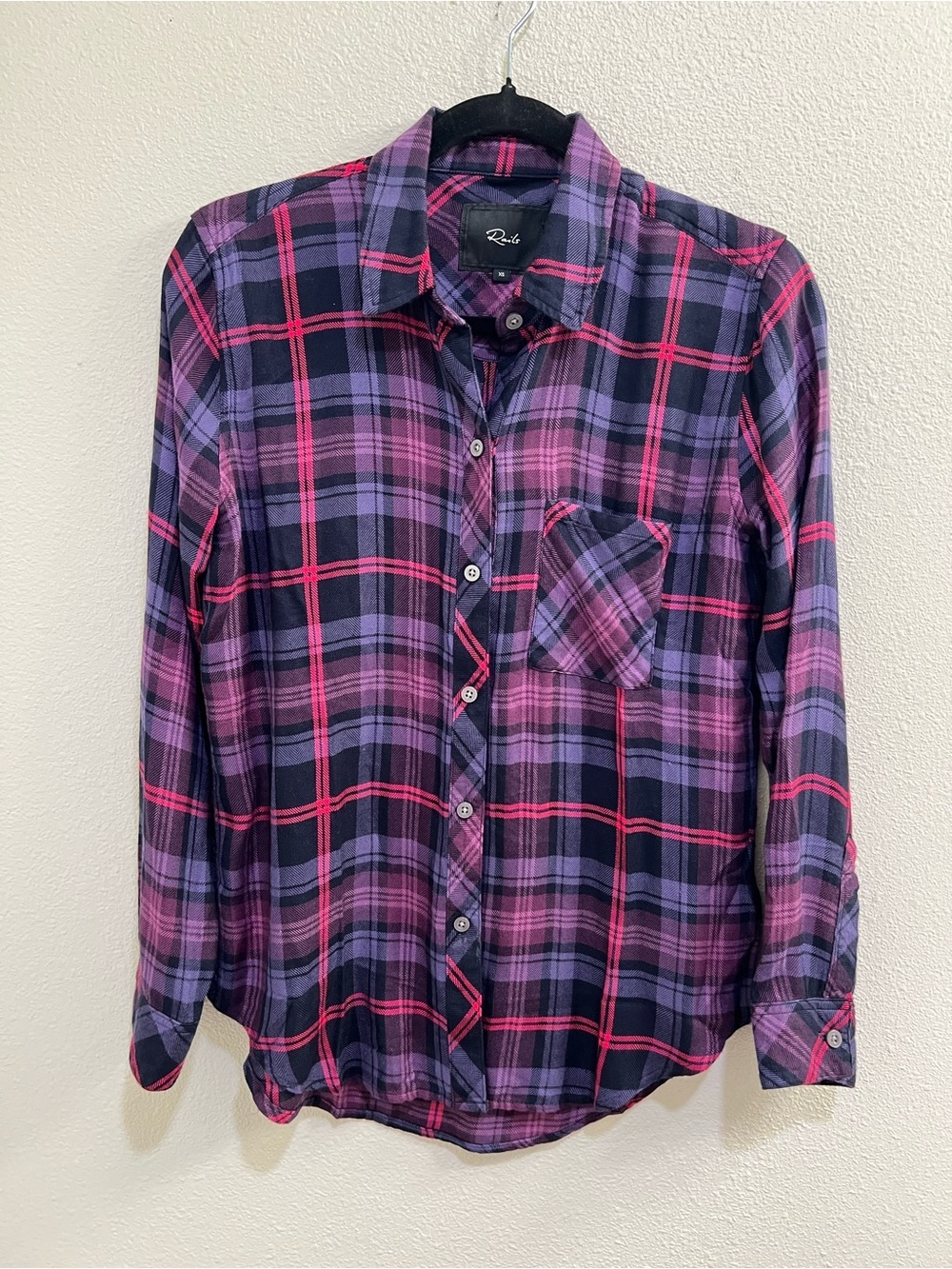 RAILS Hunter Plaid Button-Up Shirt sz XS